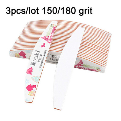 Mix küüneviilid Tugev liivapaber pestav küünepuhver Emery Board 80 100/180/240 Grit Lime a ongle maniküüri poleerija Christmas