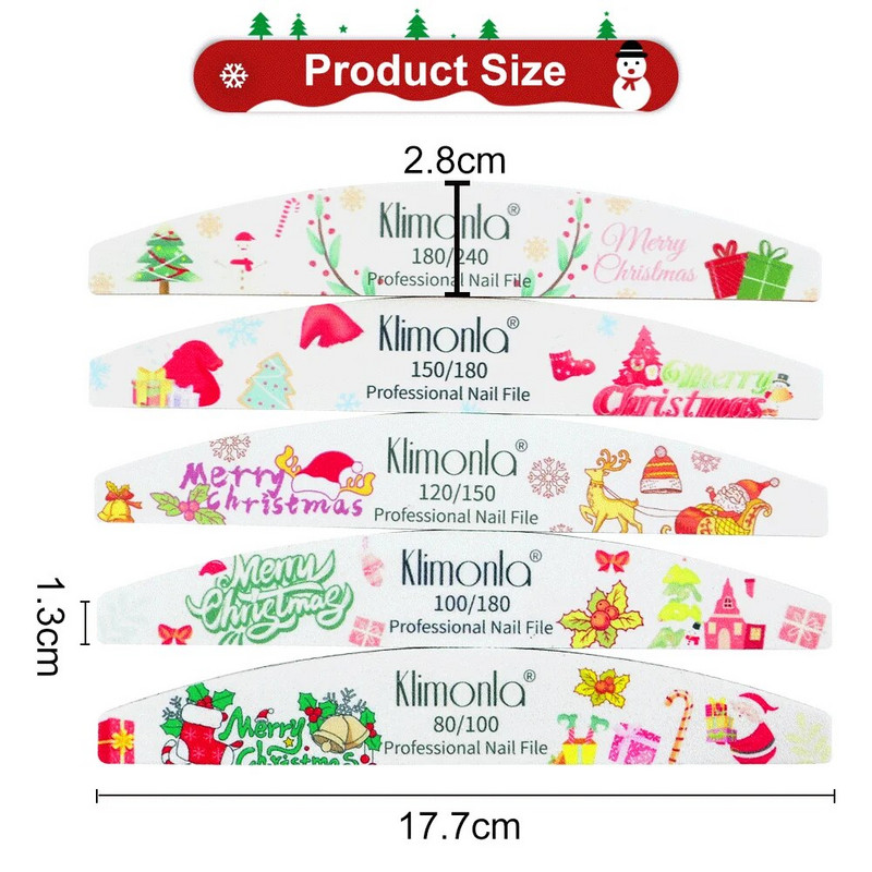 Mix nagu vīles Spēcīgs smilšpapīrs Mazgājams Nagi Buffer Emery Board 80 100/180/240 Grit Lime a ongle manikīra pulētājs Ziemassvētki