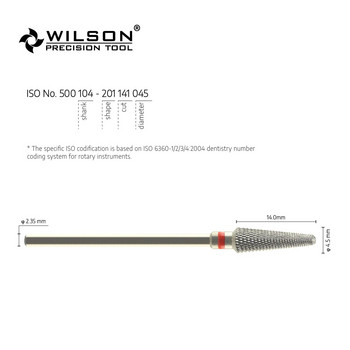 WILSON - Диамантено рязане - фино - ISO 141 - Бурове от волфрамов карбид - Бормашини за пирони с твърд сплав