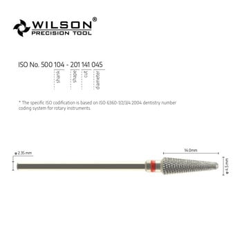 WILSON -Diamond Cut - Fine- ISO 141 - Φρέζες από καρβίδιο βολφραμίου - Carbide Nail Drill Bit& Burs