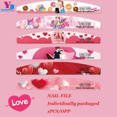 3/6/8/12 tk/komplekt küüneviilid sõbrapäevaks armastus maniküür UV poleerimispuhver pulmakingitused küünte lihvimine aksessuaarid