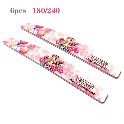 3/6/8/12 tk/komplekt küüneviilid sõbrapäevaks armastus maniküür UV poleerimispuhver pulmakingitused küünte lihvimine aksessuaarid