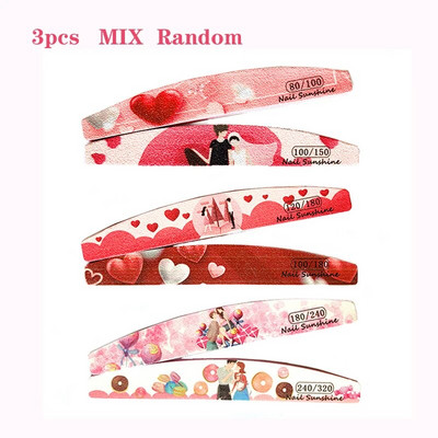 3/6/8/12 tk/komplekt küüneviilid sõbrapäevaks armastus maniküür UV poleerimispuhver pulmakingitused küünte lihvimine aksessuaarid