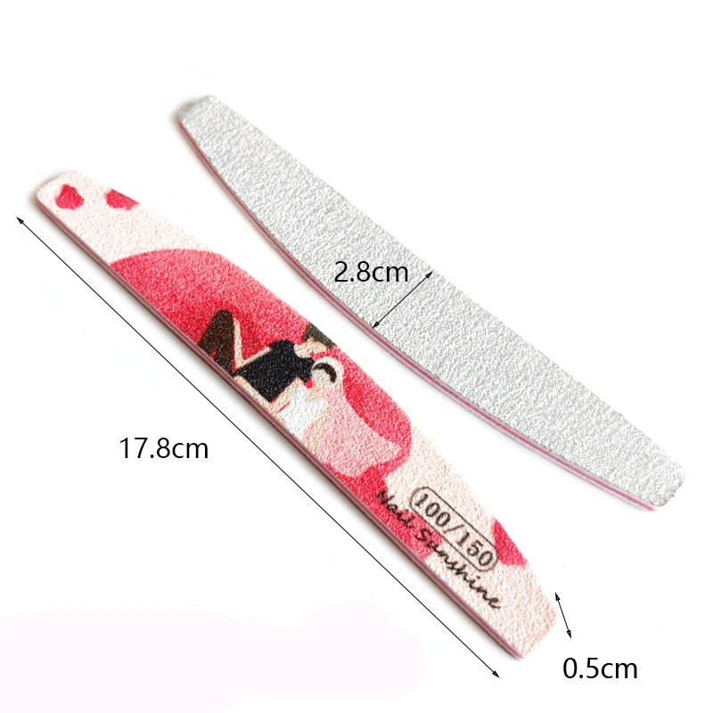 3/6/8/12 tk/komplekt küüneviilid sõbrapäevaks armastus maniküür UV poleerimispuhver pulmakingitused küünte lihvimine aksessuaarid