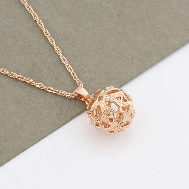 Klassikalised 585 roosa kullavärvi ehtekomplektid naistele Esteetilised kvaliteetsed luksuslikud pulmaehtekomplektid Tasuta kohaletoimetamine 2022