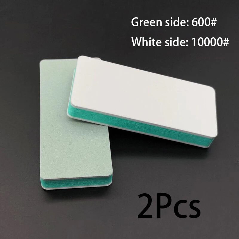 2/5 gab. Divpusējs nagu bufera pulēšanas bloks, zaļš, balts spīdums, slīpēšanas nagi, pulēšana mākslas nagi, piederumi un instrumenti