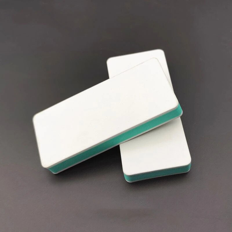 2/5 gab. Divpusējs nagu bufera pulēšanas bloks, zaļš, balts spīdums, slīpēšanas nagi, pulēšana mākslas nagi, piederumi un instrumenti