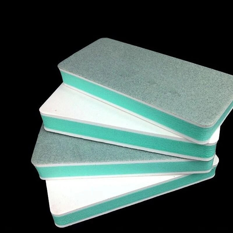 2/5 gab. Divpusējs nagu bufera pulēšanas bloks, zaļš, balts spīdums, slīpēšanas nagi, pulēšana mākslas nagi, piederumi un instrumenti