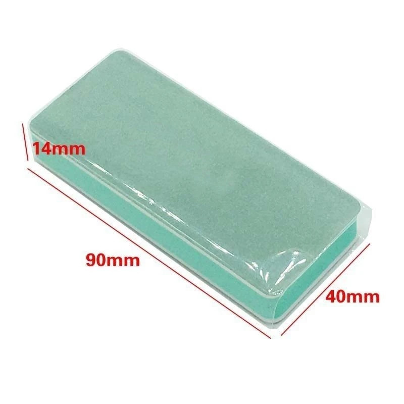 2/5 gab. Divpusējs nagu bufera pulēšanas bloks, zaļš, balts spīdums, slīpēšanas nagi, pulēšana mākslas nagi, piederumi un instrumenti