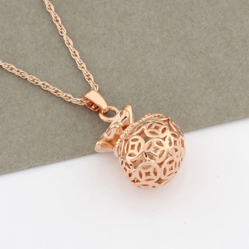 Σετ κοσμημάτων Vintage 585 ροζ χρυσό για γυναίκες Πρωτότυπα και αστεία σετ Κοσμήματα Γάμος πολυτελείας ποιότητας