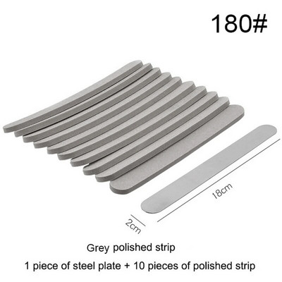 1 komplekt (10 tk) Pink Sponge küüneviili asenduspadi metallist küüneviilile äraviskamispadi Kahepoolne liivapaberipuhver, 100 grit