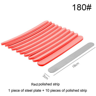 1 komplekt (10 tk) Pink Sponge küüneviili asenduspadi metallist küüneviilile äraviskamispadi Kahepoolne liivapaberipuhver, 100 grit