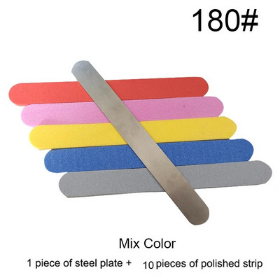 1 komplekt (10 tk) Pink Sponge küüneviili asenduspadi metallist küüneviilile äraviskamispadi Kahepoolne liivapaberipuhver, 100 grit