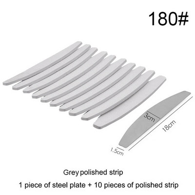 1 komplekt (10 tk) Pink Sponge küüneviili asenduspadi metallist küüneviilile äraviskamispadi Kahepoolne liivapaberipuhver, 100 grit