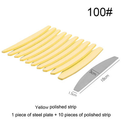 1 komplekt (10 tk) Pink Sponge küüneviili asenduspadi metallist küüneviilile äraviskamispadi Kahepoolne liivapaberipuhver, 100 grit