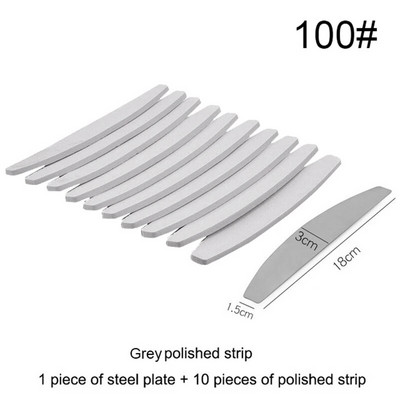 1 komplekt (10 tk) Pink Sponge küüneviili asenduspadi metallist küüneviilile äraviskamispadi Kahepoolne liivapaberipuhver, 100 grit