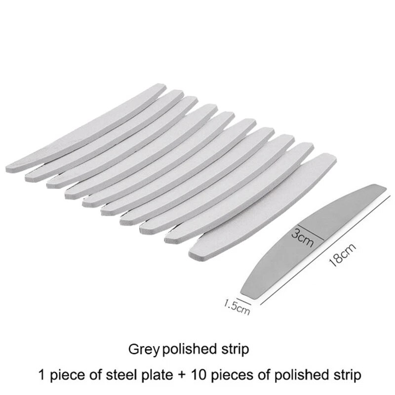 1 komplekt (10 tk) Pink Sponge küüneviili asenduspadi metallist küüneviilile äraviskamispadi Kahepoolne liivapaberipuhver, 100 grit