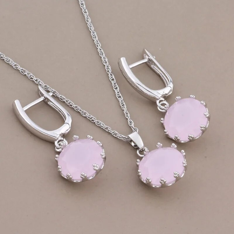 New Trend 585 Rose Gold Χρώμα 12mm Σετ Στρογγυλά Σκουλαρίκια Γυναικείες Απλές Μόδας Σετ Νυφικά Νυφικά