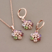 Luksuslik kvaliteetne tsirkoonist armsad kõrvarõngad, ehtekomplekt naistele sünnipäevaks kingitused, elegantne naiste komplekt