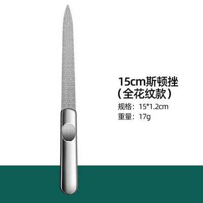 4 suurusega küüneviil roostevabast terasest professionaalne kooriv kahepoolne liivapaber professionaalsete sõrmede ja varvaste küünehooldusvahendite jaoks