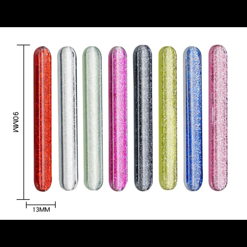 Nano staklene turpije za nokte Poliranje noktiju u boji Brušenje Brušenje s prijenosnom kutijom Prozirna turpija za nokte Brušenje alata za uređenje noktiju