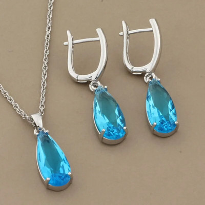 Luksusa kvalitātes 585 rožu zelta krāsas juvelierizstrādājumu komplekti nolaižamie auskari un piekariņi juvelierizstrādājumu komplekti kubiskā cirkona dāvanas jauniem