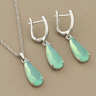 Luksusa kvalitātes 585 rožu zelta krāsas juvelierizstrādājumu komplekti nolaižamie auskari un piekariņi juvelierizstrādājumu komplekti kubiskā cirkona dāvanas jauniem