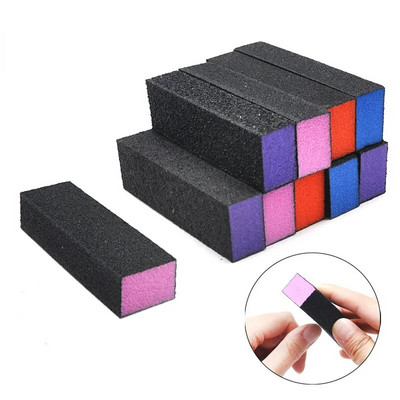 Nail Art Buffers Sponge Nail Sanding Block Frosted Sandpaper Polishing Grinding Buffer Pedicure Manicure Tools Frosted Block