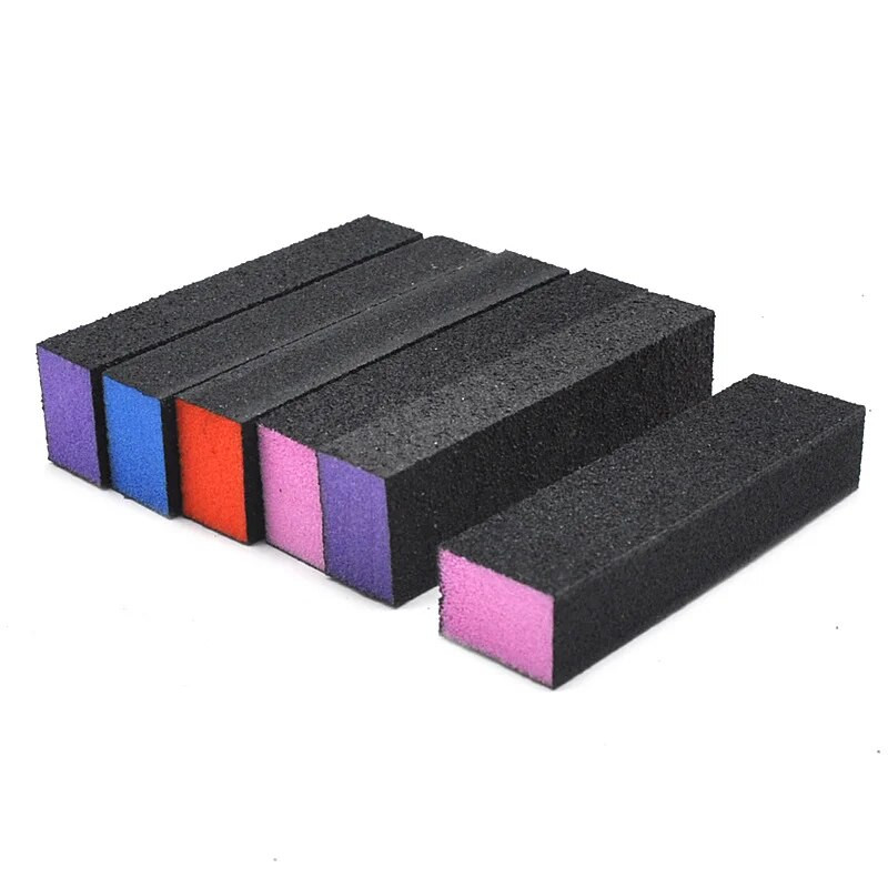 Küünekunsti puhvrid Käsn Küünte lihvimisplokk jäätunud liivapaber poleerimine lihvimispuhver pediküür maniküüri tööriistad jäätunud plokk