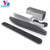 5 τεμ./Σετ λίμα νυχιών με UV Gel Σφουγγάρι Buffer Κιτ εργαλείων μανικιούρ Μαύρες λίμες λείανσης Block Pilniki Do Paznokci Κιτ εργαλείων μακιγιάζ Lima