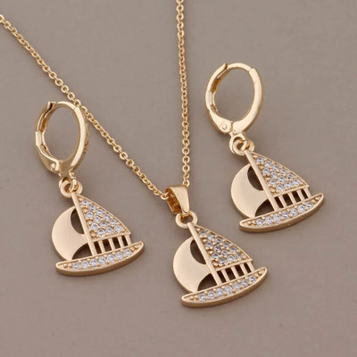 Uus trend 2023 kõrgekvaliteedilised ehted kullavärvi ebatavalised kõrvarõngakomplektid valgest looduslikust tsirkoonist luksuslik elegantne naiste komplekt