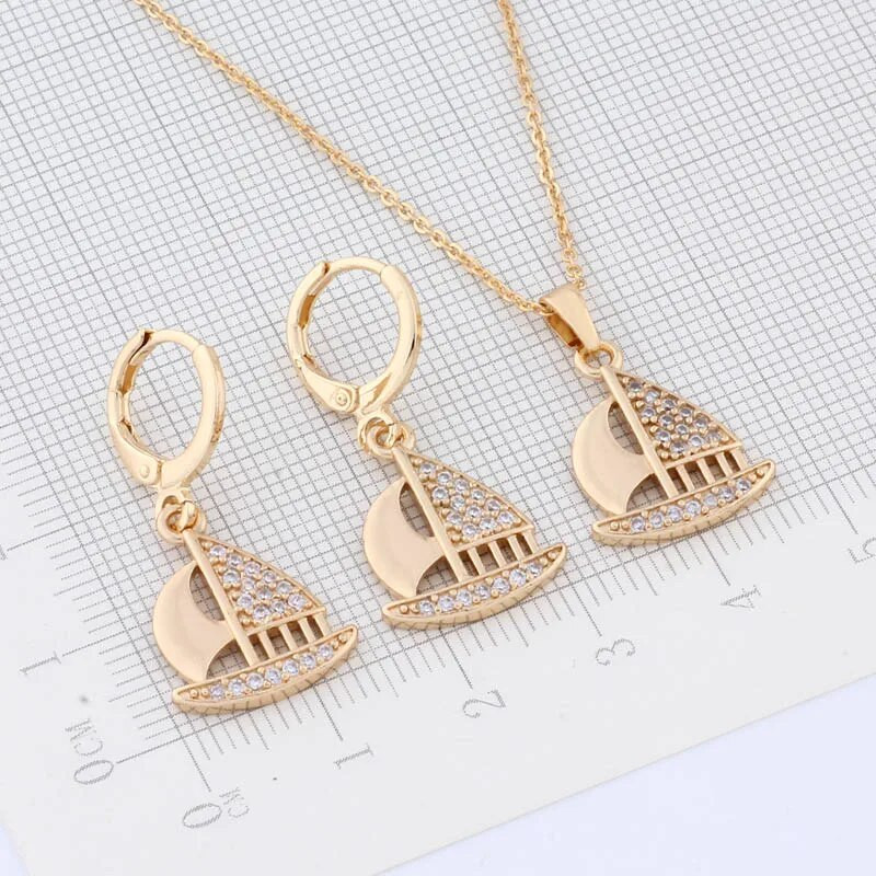 Uus trend 2023 kõrgekvaliteedilised ehted kullavärvi ebatavalised kõrvarõngakomplektid valgest looduslikust tsirkoonist luksuslik elegantne naiste komplekt