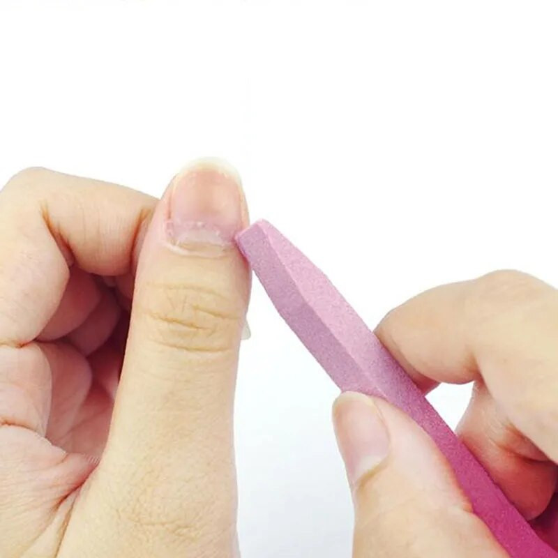 1 tk Kvartsist kivist küüneviilid Professionaalsed lihvimispuhverplokid V-kujuline küünekunsti lihvimine küünenaha eemaldaja maniküüri tööriistad