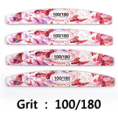 10kom/lot Turpije za nokte Drvena turpija za nokte s tiskanim brušenjem Pufer za nokte Pedikura Manikura Profesionalni alati za poliranje za brušenje noktiju