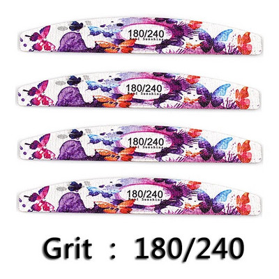 10kom/lot Turpije za nokte Drvena turpija za nokte s tiskanim brušenjem Pufer za nokte Pedikura Manikura Profesionalni alati za poliranje za brušenje noktiju