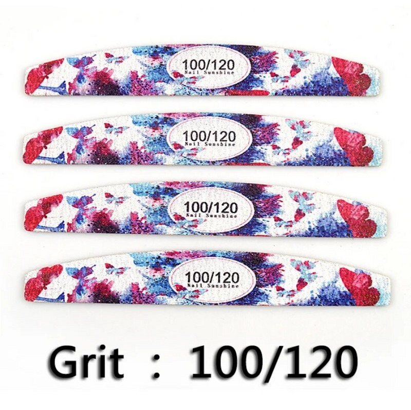 10kom/lot Turpije za nokte Drvena turpija za nokte s tiskanim brušenjem Pufer za nokte Pedikura Manikura Profesionalni alati za poliranje za brušenje noktiju