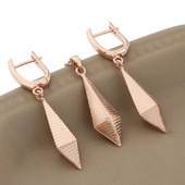 2023 Trend visoke kvalitete 585 Rose Gold Boja Bakreni setovi naušnica za žene Klasični svadbeni vjenčani vintage setovi nakita