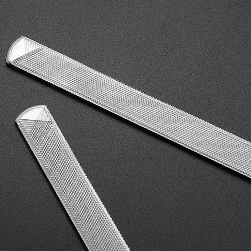 1/2 buc. Pilă profesională pentru unghii, bloc de lustruit din oțel inoxidabil, șlefuit pentru pila de unghii, accesorii pentru manichiură, instrumente, frumusețe artistică