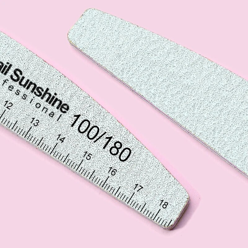 5/10 kom./Set Graduated Half Moon turpija za nokte 100 180 zrnatosti, profesionalni materijal za nokte, sivi perivi pufer blok alati za manikuru