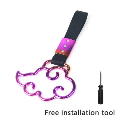 Värvikas auto pukseerimisrihm Tsurikawa rõngassüda JDM rongibussi käepideme käerihma kujundamine triivimisrihma autotarvikud