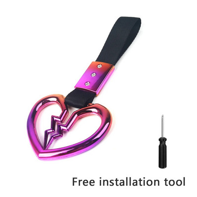 Värvikas auto pukseerimisrihm Tsurikawa rõngassüda JDM rongibussi käepideme käerihma kujundamine triivimisrihma autotarvikud