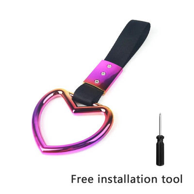 Värvikas auto pukseerimisrihm Tsurikawa rõngassüda JDM rongibussi käepideme käerihma kujundamine triivimisrihma autotarvikud