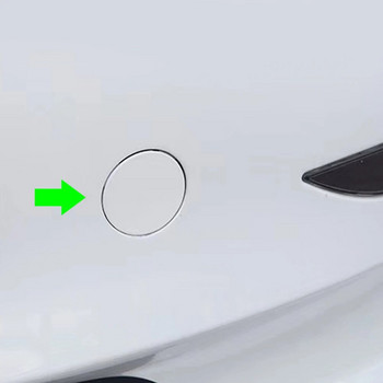 1 бр. Оформление на автомобила на предната броня на капака на куката за теглич за Tesla Model 3 Автомобилен теглич на ремаркето Капак на капака на щепсела Външни аксесоари