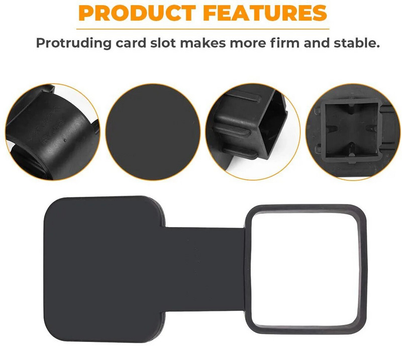 1 tk 1,5/2-tolline veokonksu kate Ford Jeep Chevrolet auto haagise haakekonksu vastuvõtja kate pistiku korgid kummist Toyota jaoks