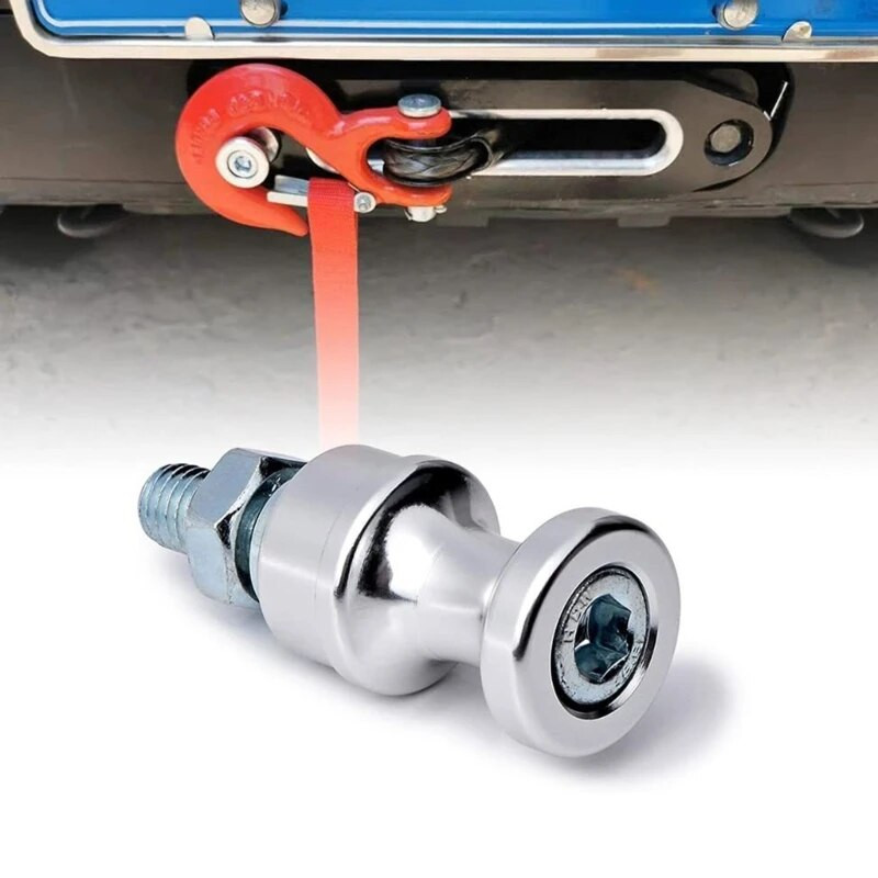 Aliuminio lydinio automobilio M10 gervės kablio stovo laikiklis, skirtas 3/8 colio 1/2 colio U formos gnybtui, pusiau sujungtai gervei