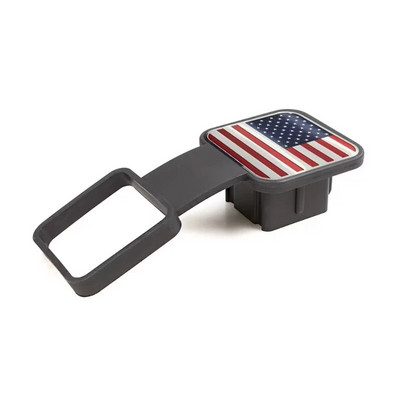 Autós csatlakozó fedél horog pordugó négyszögletes szájú védőburkolat 2 hüvelykes vevőegységekhez Vonóhorog gumi burkolatok