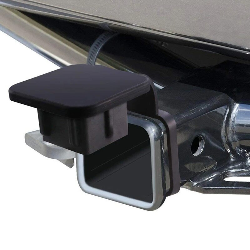 Autós csatlakozó fedél horog pordugó négyszögletes szájú védőburkolat 2 hüvelykes vevőegységekhez Vonóhorog gumi burkolatok