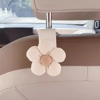 1/2/4PCS Πολυλειτουργικοί γάντζοι αυτοκινήτου λουλουδιών Χαριτωμένο λουλούδι χαριτωμένο πλάτη καθίσματος αυτοκινήτου Creative Storage Hooks Διακοσμήσεις αυτοκινήτου
