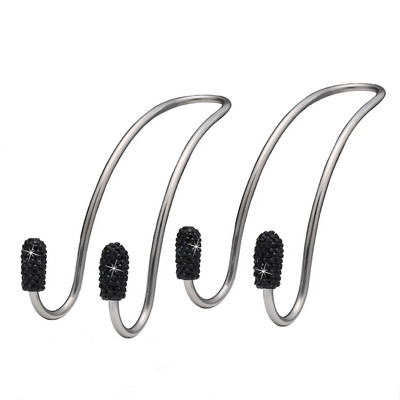 2 Πακέτα Universal Organizers πλάτης καθίσματος Bling Diamond Κρεμάστρες για τσάντες για προσκέφαλο αυτοκινήτου Ισχυροί ανθεκτικοί γάντζοι αποθήκευσης για αυτόματο πίσω κάθισμα