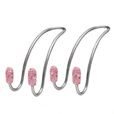 2 Πακέτα Universal Organizers πλάτης καθίσματος Bling Diamond Κρεμάστρες για τσάντες για προσκέφαλο αυτοκινήτου Ισχυροί ανθεκτικοί γάντζοι αποθήκευσης για αυτόματο πίσω κάθισμα